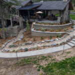 outdoor landscaping project